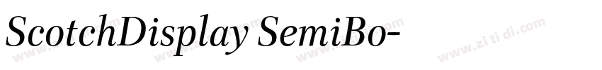 ScotchDisplay SemiBo字体转换